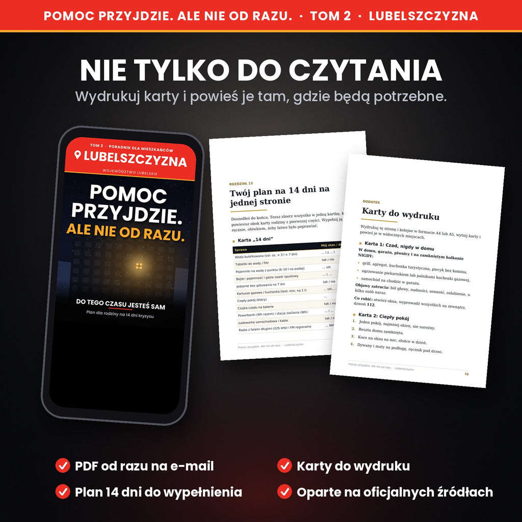 Pomoc przyjdzie. Ale nie od razu. Plan na 14 dni kryzysu dla rodzin z Lubelszczyzny (Tom 2, ebook PDF)