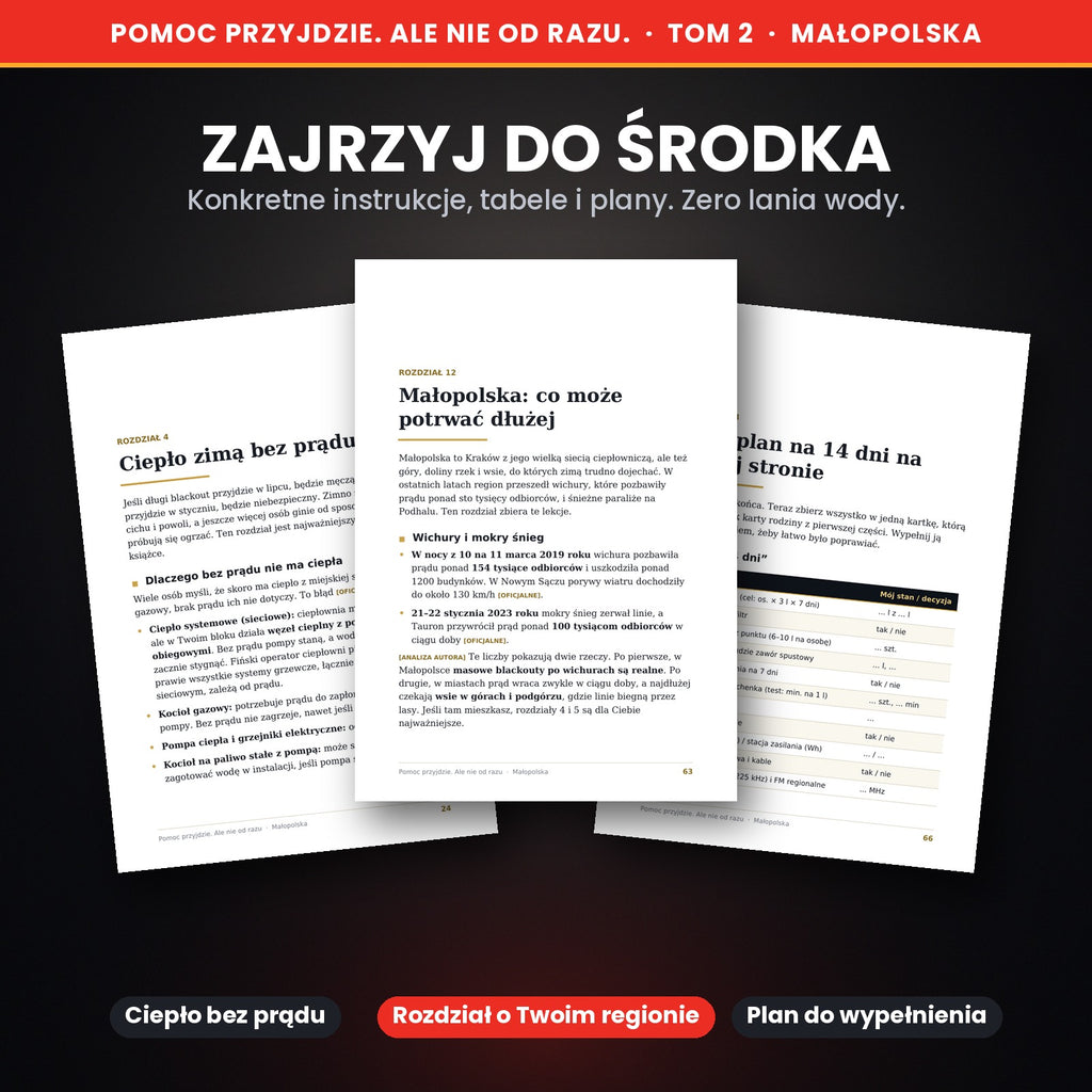 Pomoc przyjdzie. Ale nie od razu. Plan na 14 dni kryzysu dla rodzin z Małopolski (Tom 2, ebook PDF)
